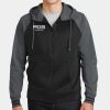 Sport Wick ® Varsity Fleece Full Zip Hooded Jacket Thumbnail